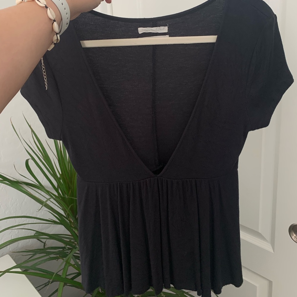 Urban Outfitters Low V Neck Top